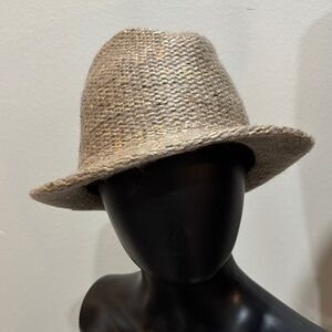 Twiggy London lightweight taupe brown fedora hat adjustable band New NWT